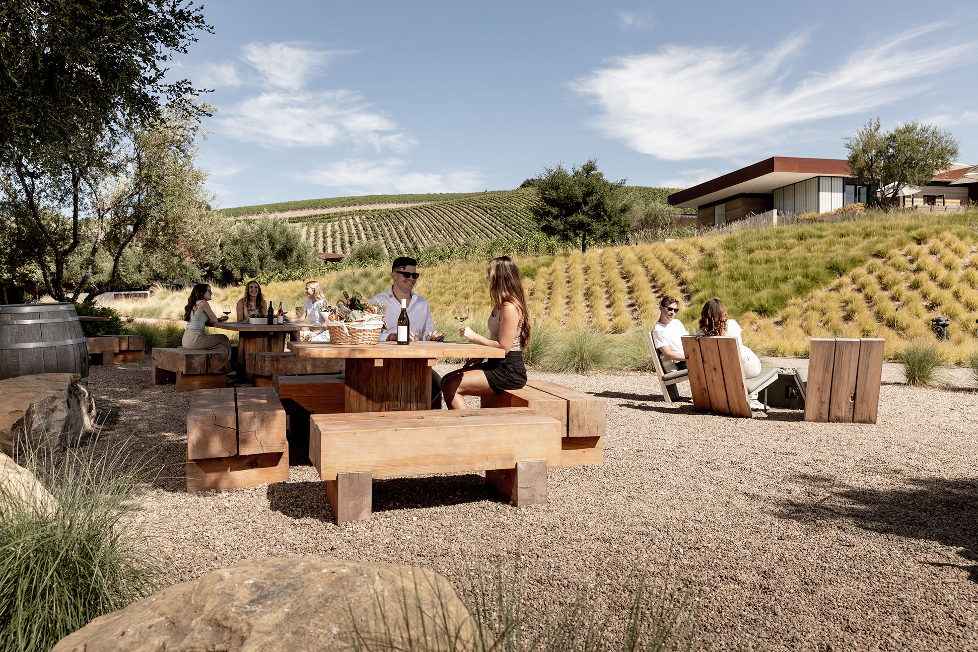 picnic at the hills of booker vineyard